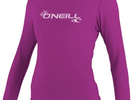 O Neill Wetsuits Women s Basic Skins Upf 50+ Long Sleeve Sun Shirt Cheap