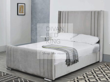 Harriette Luxury Wing Bed Frame with Tall Headboard Fashion