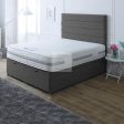 Selina Luxury Ottoman Divan Bed with Stripe Floor Standing Headboard Option on Sale