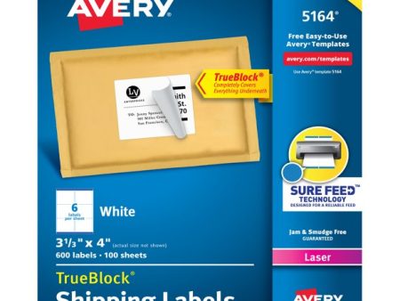 Avery Mailing Labels, 3-1 3  x 4 , 600 Case Online Sale