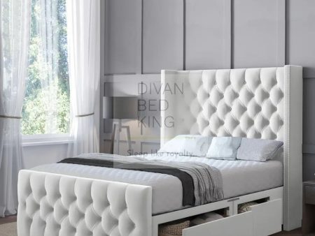 The Sydney Divan Bed Set With Luxury Headboard Hot on Sale