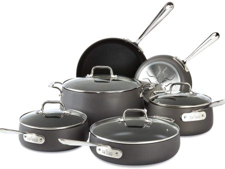 All-Clad E785SB64 HA1 Hard Anodized Nonstick Cookware Set, Pots and Pans Set, 13 Piece, Black Online Hot Sale