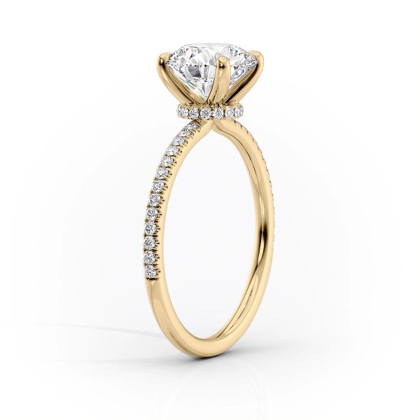 The Pave Nelly Set With A 4 Carat Radiant Moissanite Hot on Sale