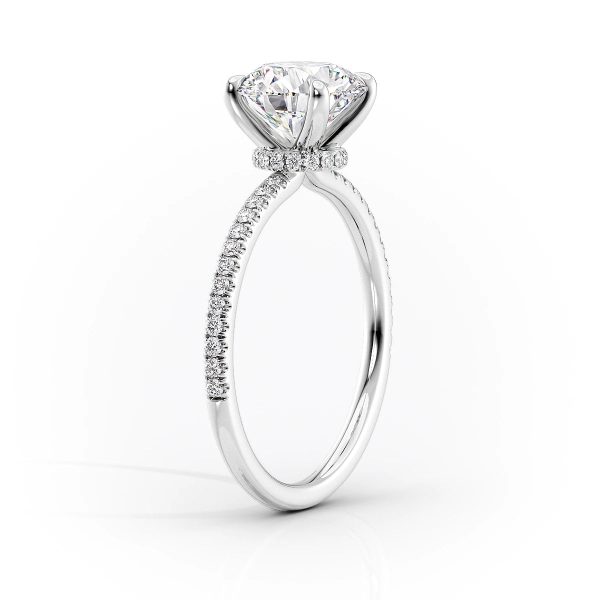 The Pave Nelly Set With A 2 Carat Radiant Moissanite Hot on Sale